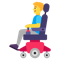 Man in Motorized Wheelchair emoji on Microsoft